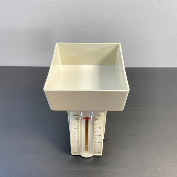 Vanilla White Plastic TERRAILLON Kitchen Scales, Max 500 G, Working, Vintage - Picture 3 of 10